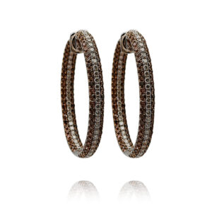 ARGOLAS EM OURO COM DIAMANTES