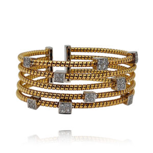 PULSEIRA EM OURO COM DIAMANTES